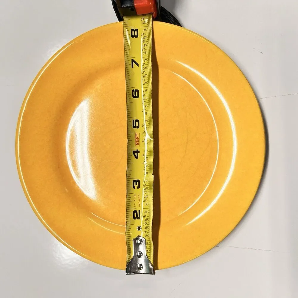 Vintage Waechtersbach Germany Plates Set 3 Red Orange Yellow 8” MCM